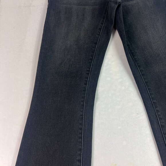 Prana Jeans Womens 28x31* Low Rise Boot Cut Slim Black Faded Stretch Denim Tag 4 - Picture 4 of 16